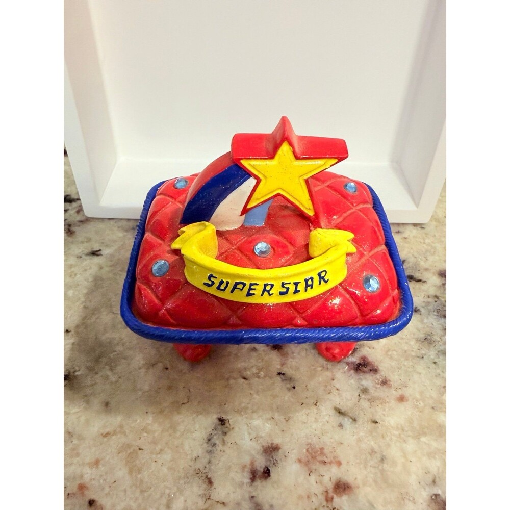 Vintage Claire’s Superstar Jewelry Trinket Box Y2K 2002